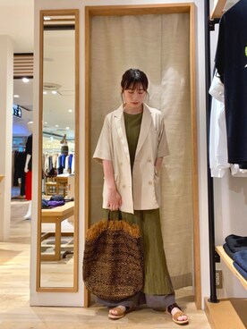 ささきともみさん（レディース・157cm）の夏コーディネート