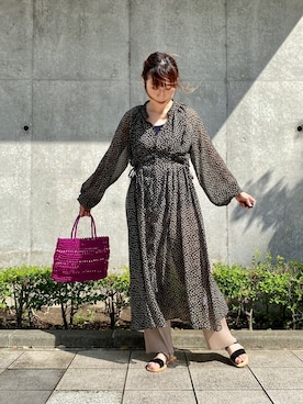 ささきともみさん（レディース・157cm）の夏コーディネート