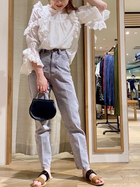 ささきともみさん（レディース・157cm）の夏コーディネート