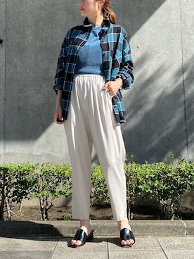 ささきともみさん（レディース・157cm）の夏コーディネート