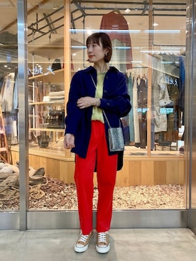 ささきともみさん（レディース・157cm）の秋コーディネート