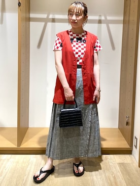 ささきともみさん（レディース・157cm）の春コーディネート