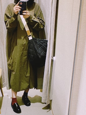 「DANTON（ダントン）のアイテム（ワンピース/ドレス）」を使った、mimimokitiさん（レディース・151cm）の冬コーディネート
