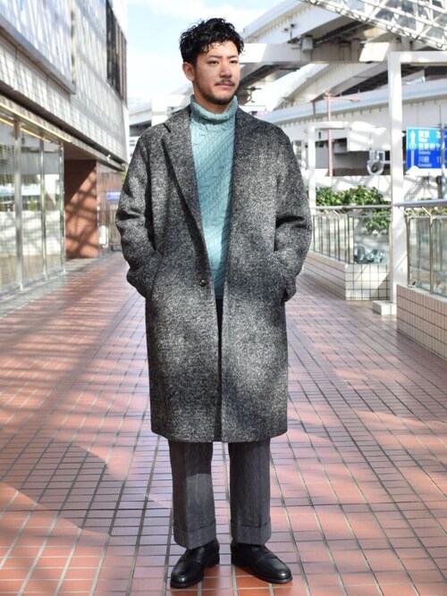 極美品✨ユナイテッドアローズ ボンディング チェスターコート ブラック XL UNITED ARROWS（ユナイテッドアローズ）の「<UNITED ARROWS