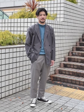 高野 恭平さん（メンズ・177cm）の春コーディネート