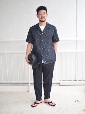 高野 恭平さん(メンズ・177cm)の夏コーディネート