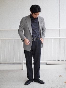 高野 恭平さん（メンズ・177cm）の秋コーディネート