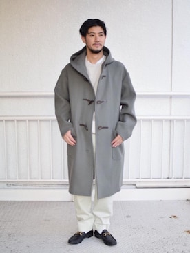 「BEAUTY&YOUTH UNITED ARROWS（ビューティーアンドユースユナイテッドアローズ）のアイテム（ダッフルコート）」を使った、高野 恭平さん（メンズ・177cm）の秋コーディネート