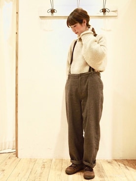 つぼもとまいさん(レディース・160cm)の秋コーディネート