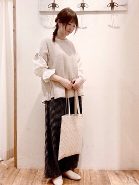 つぼもとまいさん（レディース・160cm）の春コーディネート