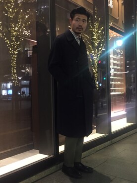 「UNITED TOKYO（ユナイテッドトウキョウ）のアイテム（その他アウター）」を使った、Shintaro Shinagawaさん（メンズ・182cm）の秋コーディネート