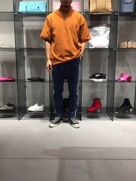 Shintaro Shinagawaさん（メンズ・182cm）の春コーディネート