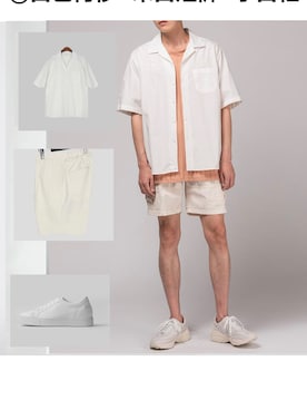 「HB（エイチビー）のアイテム」を使った、棕主さん（メンズ・175cm）の秋コーディネート