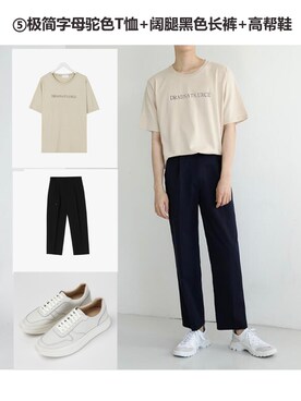 「HB（エイチビー）のアイテム」を使った、棕主さん（メンズ・175cm）の秋コーディネート