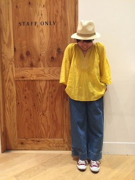 「coen スタッフスタイリング」｜coen  Rie  nakamuraさん（レディース・153cm）の春コーディネート