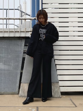 「soe（ソーイ）のアイテム」を使った、Nanami Ishikawaさん（レディース・165cm）の春コーディネート