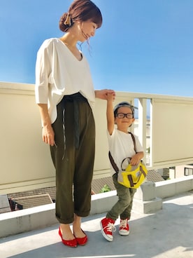 「A part by（アパートバイ）のアイテム」を使った、なつさん（キッズ・100cm）の夏コーディネート