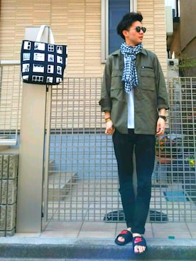 「Sympathy of Soul（シンパシーオブソウル）のアイテム（アクセサリー）」を使った、ryo _kumamoto_さん（メンズ・178cm）の春コーディネート