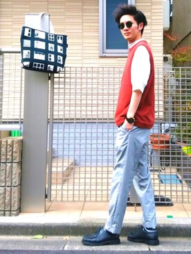 「アイテム（バングル/リストバンド）」を使った、ryo _kumamoto_さん（メンズ・178cm・20代）の春コーディネート