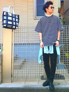「アイテム（バングル/リストバンド）」を使った、ryo _kumamoto_さん（メンズ・178cm・20代）の春コーディネート