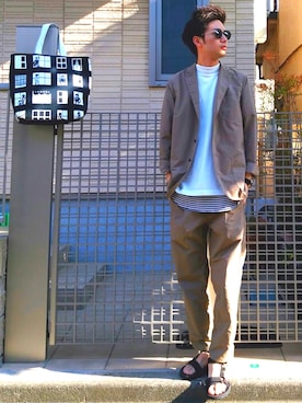 「アイテム（バングル/リストバンド）」を使った、ryo _kumamoto_さん（メンズ・178cm・20代）の春コーディネート