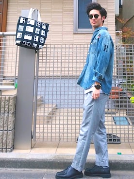 「アイテム（バングル/リストバンド）」を使った、ryo _kumamoto_さん（メンズ・178cm・20代）の夏コーディネート