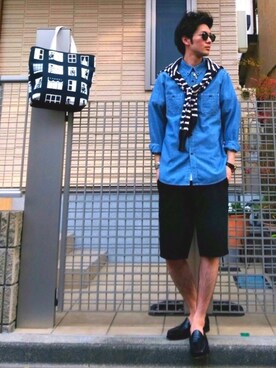 「アイテム（バングル/リストバンド）」を使った、ryo _kumamoto_さん（メンズ・178cm・20代）の夏コーディネート