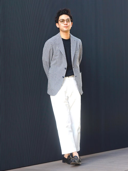 Tagliatore タリアトーレ コットン テーラードジャケット 本切羽 タリアトーレ メンズテーラードジャケット 麻 綿 46 本切羽-人気