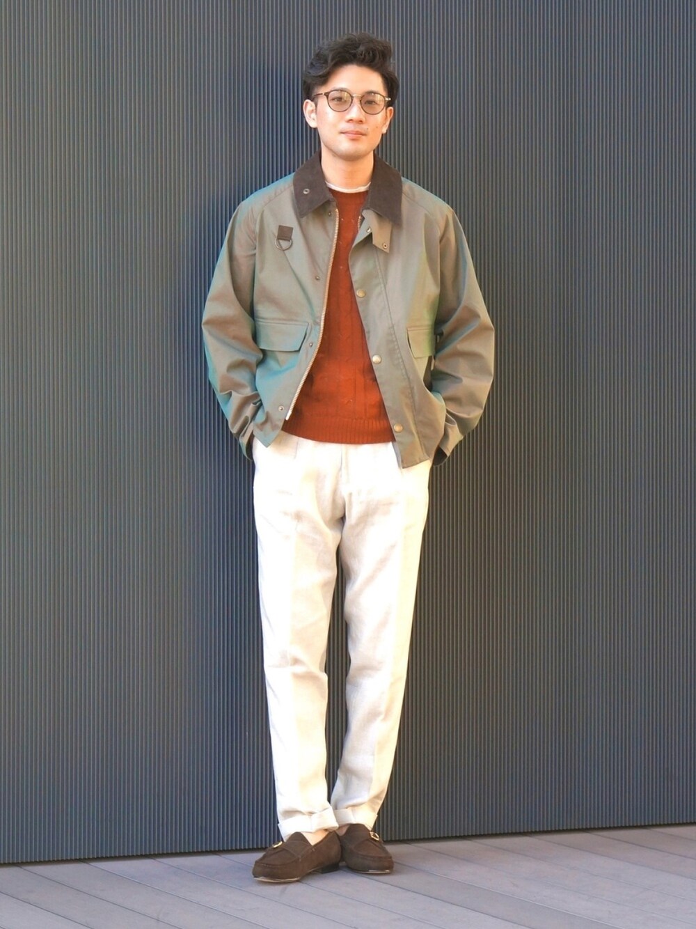 L barbour × beams f 21aw spey 2layer スペイ-
