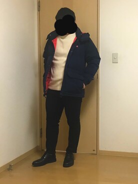 「コロンビア」｜「アイテム（ダウンジャケット/コート）」を使った、moumouさん（メンズ・170cm）の秋コーディネート