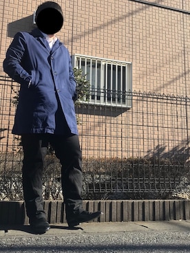 「GLOSTER（グロスター）のアイテム（ジャケット/アウター）」を使った、moumouさん（メンズ・170cm）の冬コーディネート