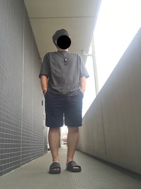 「Genri（ゲンリ）のアイテム」を使った、moumouさん（メンズ・170cm）の夏コーディネート