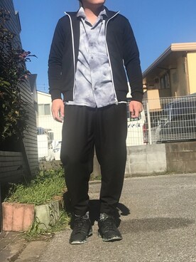 「MB（エムビー）のアイテム（ブルゾン）」を使った、moumouさん（メンズ・170cm）の冬コーディネート