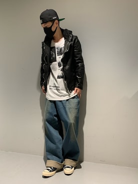 「ct70」｜「アイテム（ライダースジャケット）」を使った、akihiro_okadaさん（メンズ・174cm）の夏コーディネート