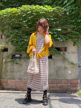 林 萌花さん(レディース・159cm)の夏コーディネート