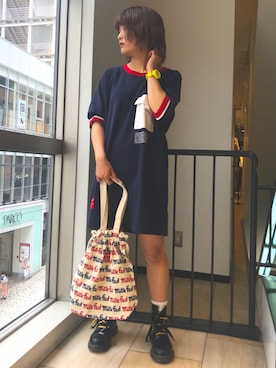 林 萌花さん（レディース・159cm）の夏コーディネート