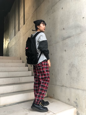 林 萌花さん（レディース・159cm）の秋コーディネート