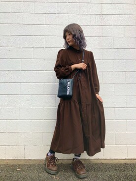 林 萌花さん(レディース・159cm)の秋コーディネート