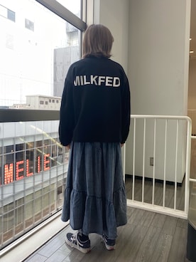 林 萌花さん（レディース・159cm）の冬コーディネート