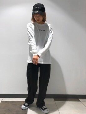 林 萌花さん（レディース・159cm）の冬コーディネート