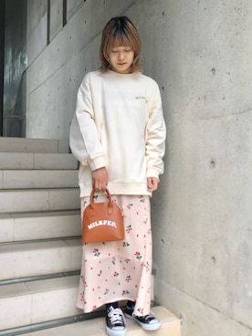 林 萌花さん(レディース・159cm)の春コーディネート