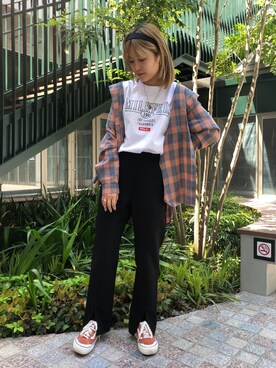 林 萌花さん（レディース・159cm）の春コーディネート