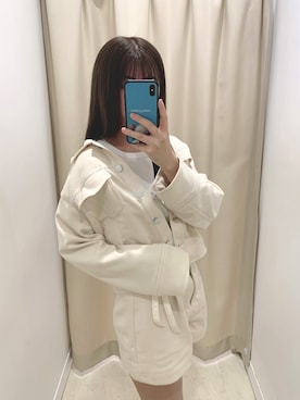 「TITTY&CO.（ティティーアンドコー）のアイテム（ブルゾン）」を使った、Misaki🌷さん（レディース・157cm）の冬コーディネート