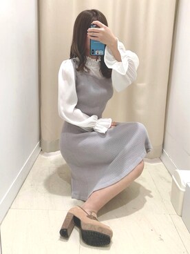 Misaki🌷さん（レディース・157cm）の冬コーディネート