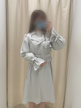「TITTY&CO.（ティティーアンドコー）のアイテム（トレンチコート）」を使った、Misaki🌷さん（レディース・157cm）の春コーディネート