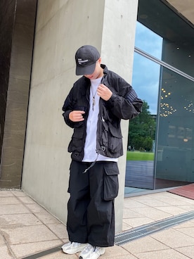 「CODY SANDERSON（コディサンダーソン）のアイテム（帽子）」を使った、藍さん（メンズ・172cm）の秋コーディネート