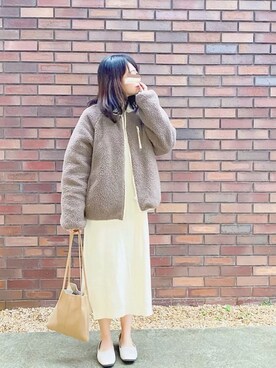 「KOBE LETTUCE（コウベレタス）のアイテム（ブルゾン）」を使った、K ˙˳⋆﻿さん（レディース・155cm）の冬コーディネート