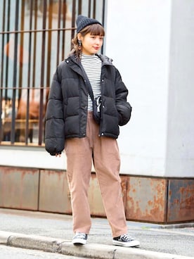 「Doula Doula（ドゥーラドゥーラ）のアイテム（パンツ）」を使った、girlydollさん（レディース・158cm）の冬コーディネート