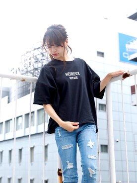 girlydollさん（レディース・158cm）の夏コーディネート
