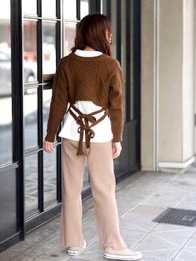 「Doula Doula（ドゥーラドゥーラ）のアイテム（パンツ）」を使った、girlydollさん（レディース・158cm）の冬コーディネート